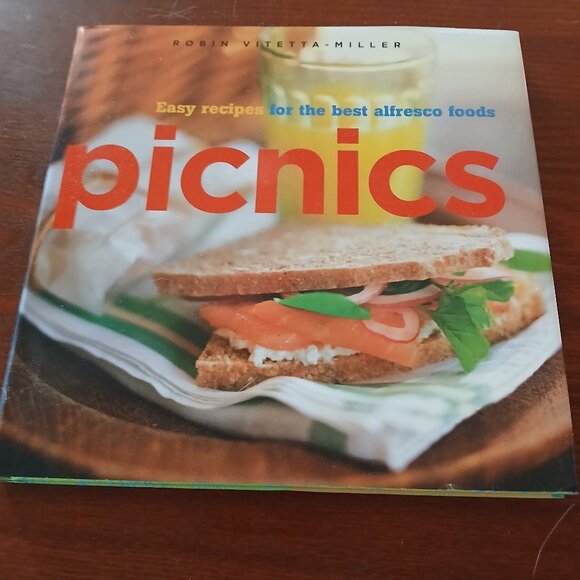 Robin Miller Cook Book Picnics Hard Cover Book GUC - Picture 1 of 6